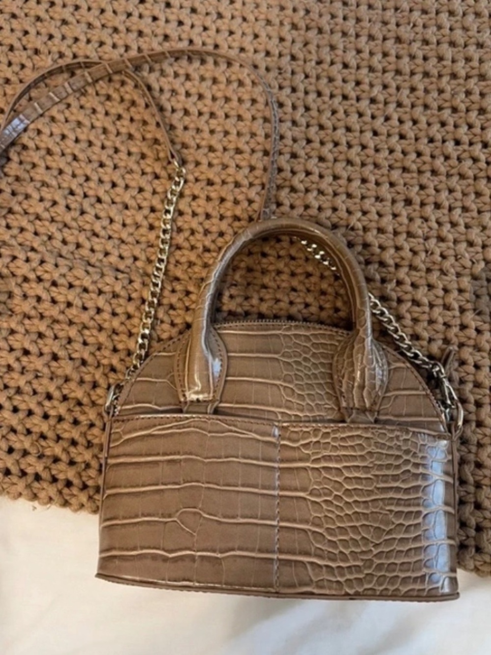 Beige Crossbody purse